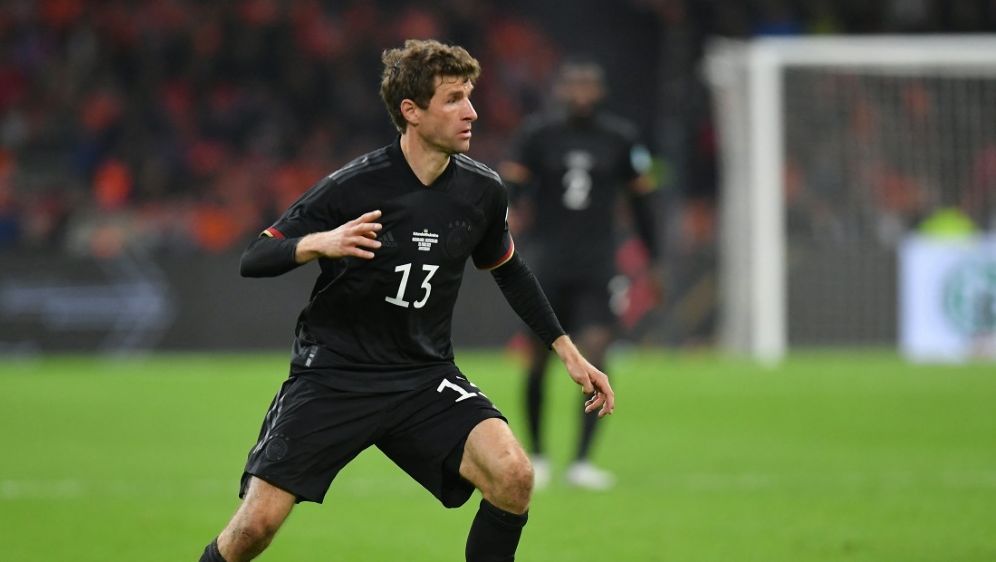 Thomas Müller sieht Nations League als "Gradmesser" - Bildquelle: AFP/SID/JOHN THYS