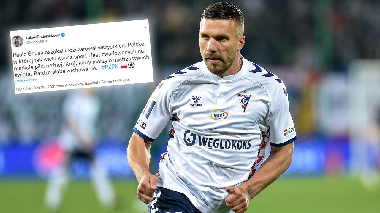 Paulo Sousa schmeißt als polnischer Nationaltrainer hin - Lukas Podolski mit deutlichen Worten - Bildquelle: Imago Images/twitter.com @lukas-podolski.com