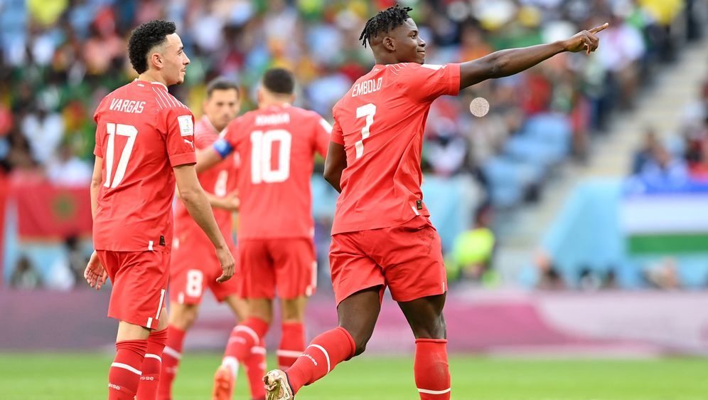 Breel Embolo brachte die Schweizer gegen Kamerun in Führung - Bildquelle: Getty Images