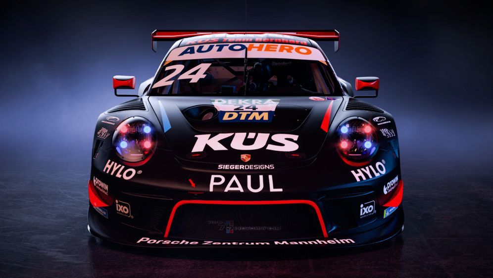 Der Porsche 911 GT3 R von Thomas Preining in der Übergangsbeklebung. - Bildquelle: KÜS Team 75 Motorsport