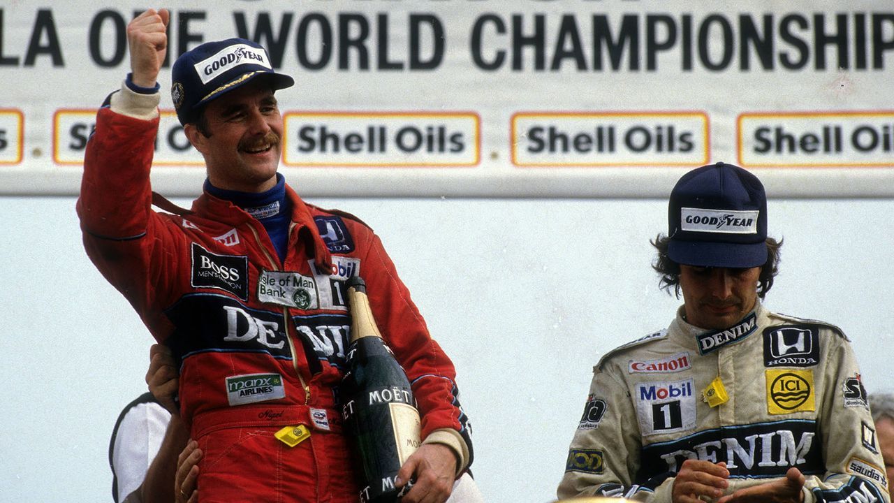 Nelson Piquet gegen Nigel Mansell (Williams) - Bildquelle: imago sportfotodienst