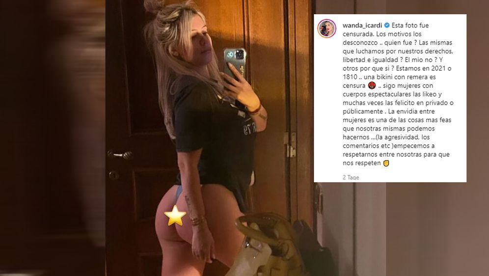 Zu Heiss Fur Instagram Spielerfrau Wanda Icardi Beschwert Sich Uber Ze