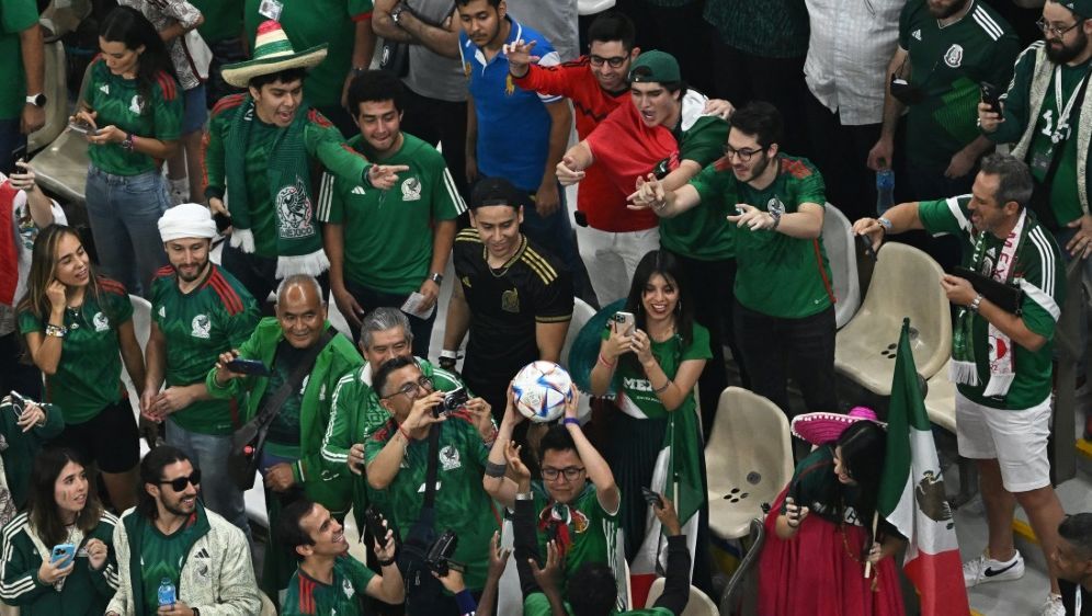 Mexikanischen Fans werden Schmähgesänge vorgeworfen - Bildquelle: AFP/SID/MANAN VATSYAYANA